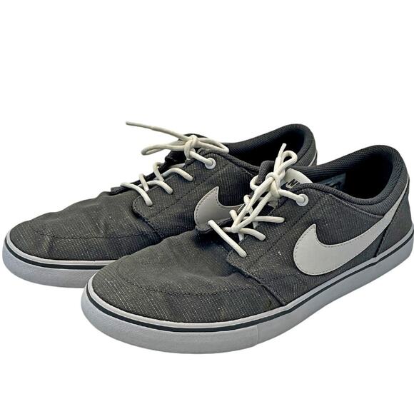 Canvas Solarsoft Portmore II Skateboard Sneakers Grey Nike 880269-010 Sz 8.5 - Picture 1 of 8